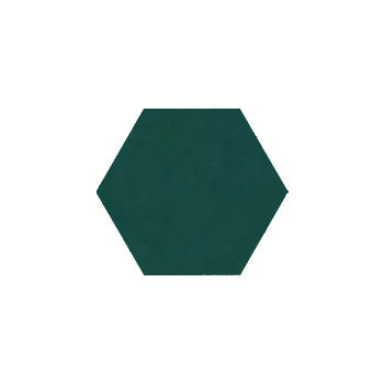 Mosaic House Moroccan tile 4x4 Hexagon Custom Color Sea Green  solid cement, encaustic, loose, size 